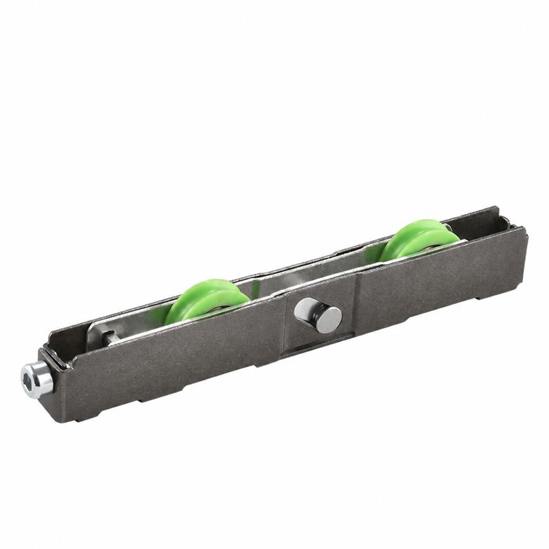 12.5 × 20mm Iron Spray Tandem Sliding Door & Window Roller Assembly – Black Finish – ST2L2R12520-BLK