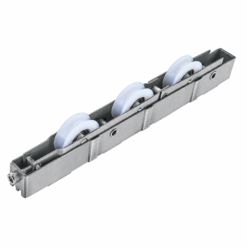 22 × 25mm 201 Stainless Steel Heavy-Duty Triple-Wheel Sliding Door & Window Roller Assembly – ST2L3R2225