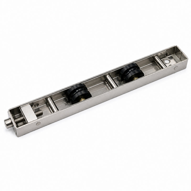 24 × 17.5mm 201 Stainless Steel 220mm Tandem Sliding Door Roller – ST3L2R24175-220